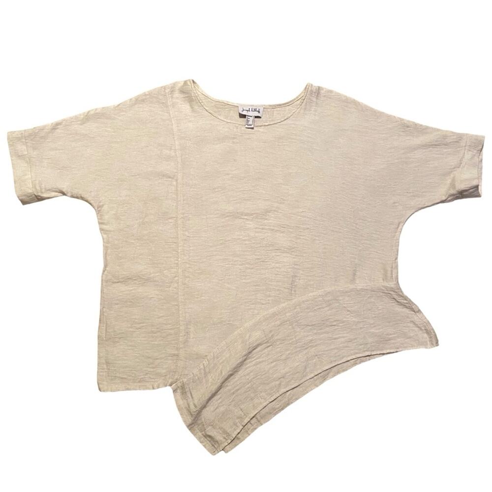 Women's Joseph Ribkoff Size 10 Off White Asymmetrical Shirt Tunic Classic Boho